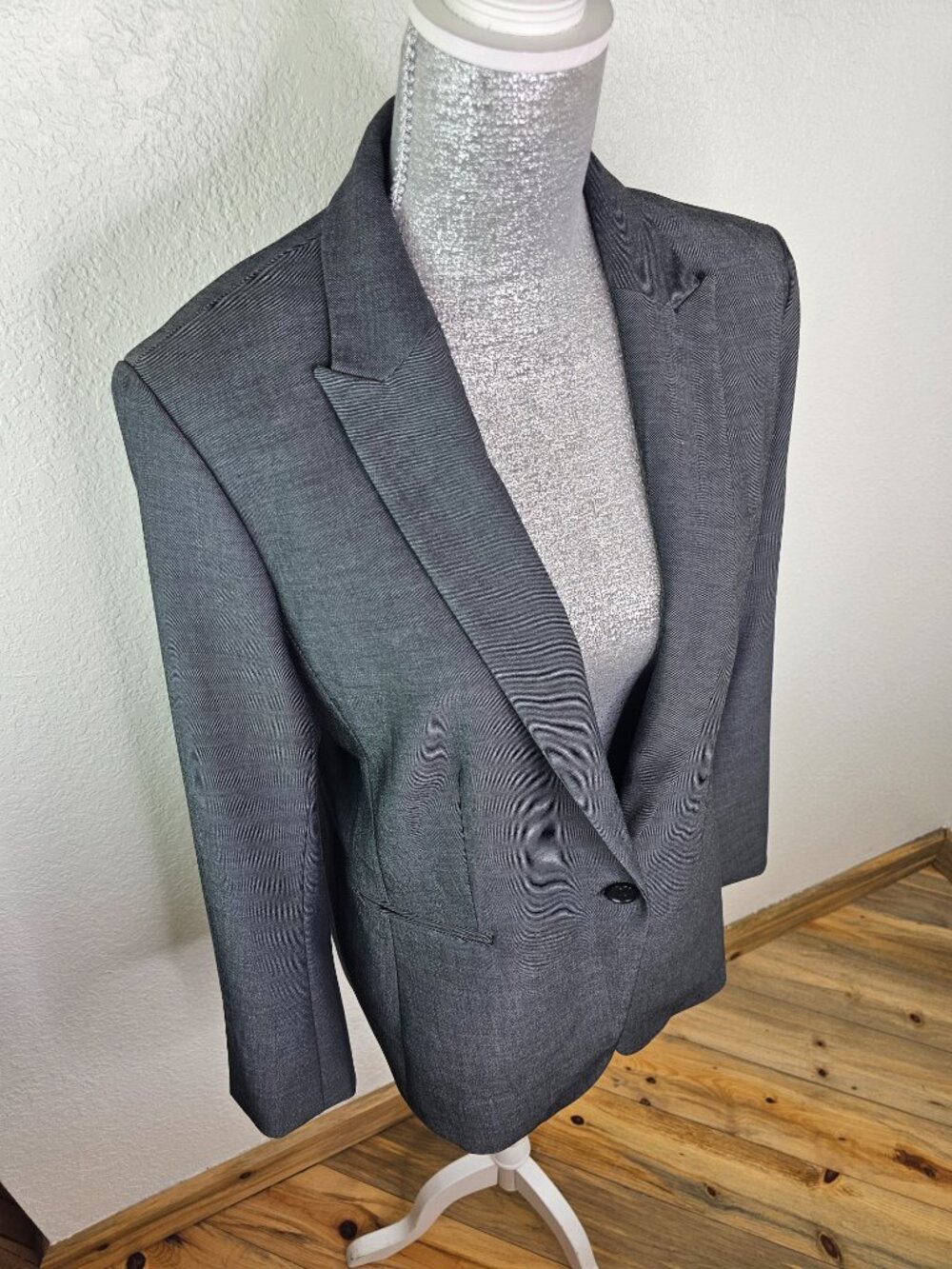 Ann Taylor Classic Gray Blazer Size 12